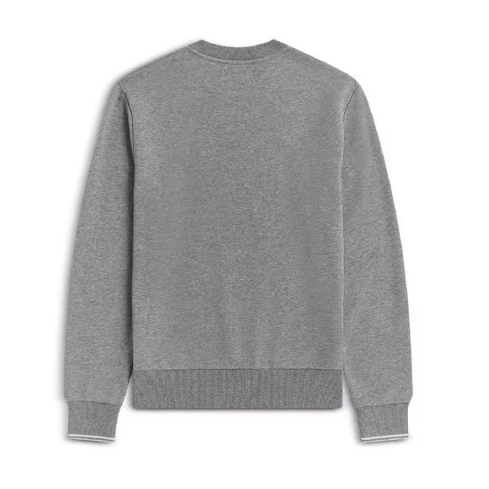 Fred Perry Crewneck Sweatshirt Grey Steel - Size SMALL - M7535 - MSRP $125 NWT - Picture 3 of 4